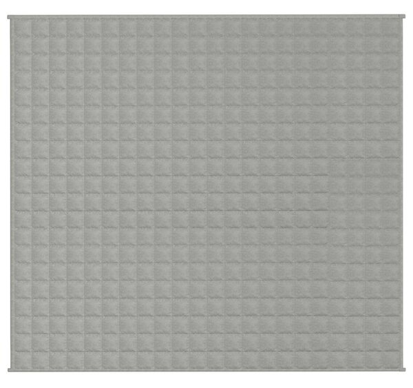 Zátěžová deka šedá 200 x 225 cm 9 kg textil