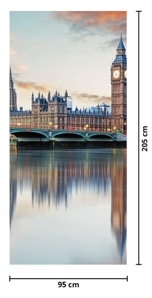 Fototapeta na dveře - Londýnský Houses of Parliament (95x205cm)