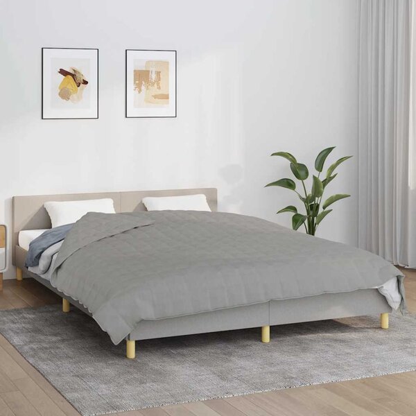 Zátěžová deka šedá 200 x 225 cm 9 kg textil