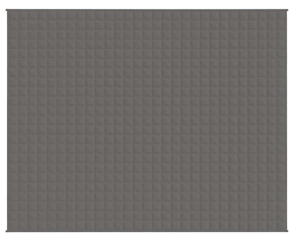 Zátěžová deka šedá 235 x 290 cm 15 kg textil