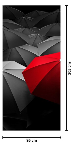 Fototapeta na dveře - Otevřené deštníky (95x205cm)