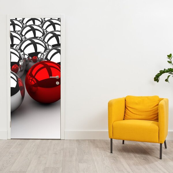 Fototapeta na dveře - Lesklé koule (95x205cm)