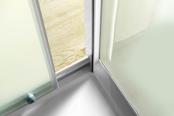 Aqualine Aqualine, AMADEO obdélníková sprchová zástěna 1100x800mm L/P varianta, sklo Brick, BTS110BTP80