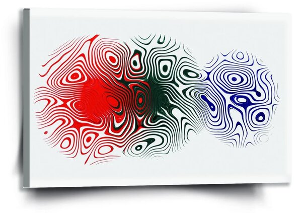 Sablio Obraz Dvoubarevná abstrakce - 120x80 cm
