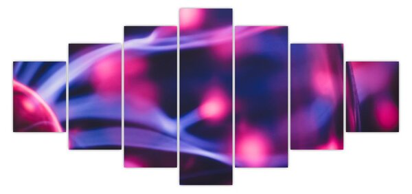 Abstraktní fialový obraz (210x100 cm)