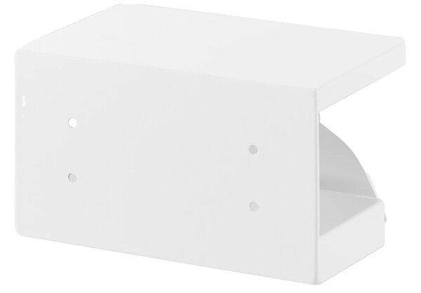 YAMAZAKI Bílý kovový držák na toaletní papír Tower 14 cm
