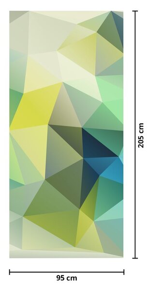 Fototapeta na dveře - Geometrická abstrakce (95x205cm)