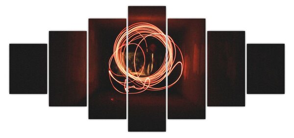Obraz - čáry v tunelu (210x100 cm)