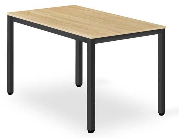 Stůl TESSA 120 cm x 60 cm - dub / černé nohy