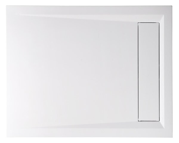 Polysan Polysan, VARESA sprchová vanička z litého mramoru se záklopem, obdélník 100x80x4cm, 71605