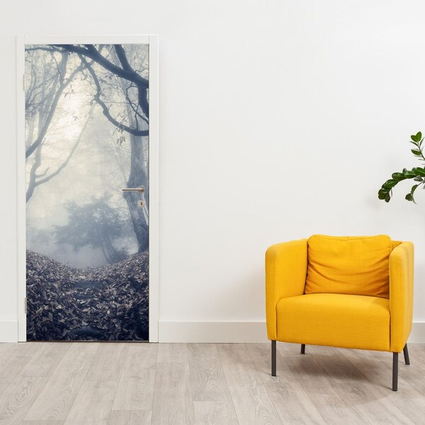 Fototapeta na dveře - Les v mlze (95x205cm)
