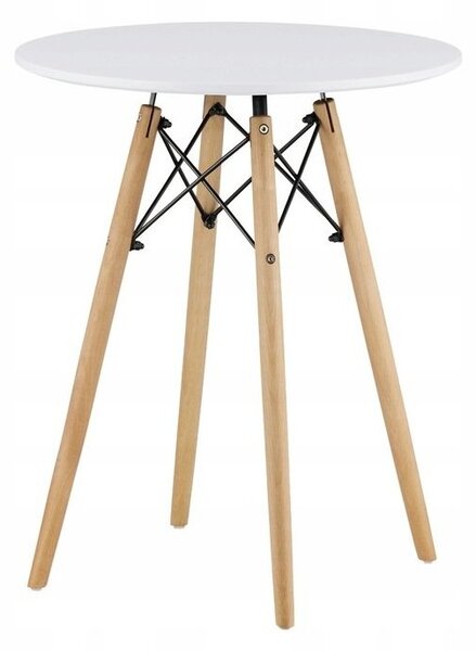Supplies TODI skandinávský kulatý jídelní stůl 60 cm - bílý