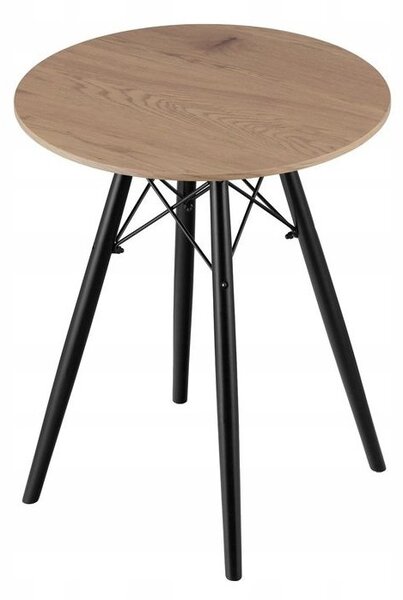 Supplies TODI skandinávský kulatý jídelní stůl 60 cm - hnědý