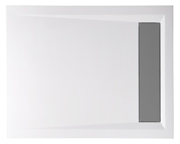 Polysan Polysan, VARESA sprchová vanička z litého mramoru se záklopem, obdélník 100x80x4cm, 71605