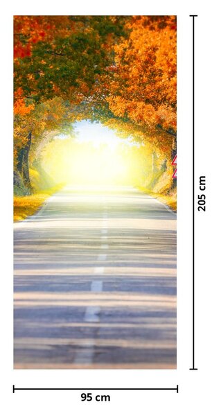 Fototapeta na dveře - Brána z korun stromů (95x205cm)