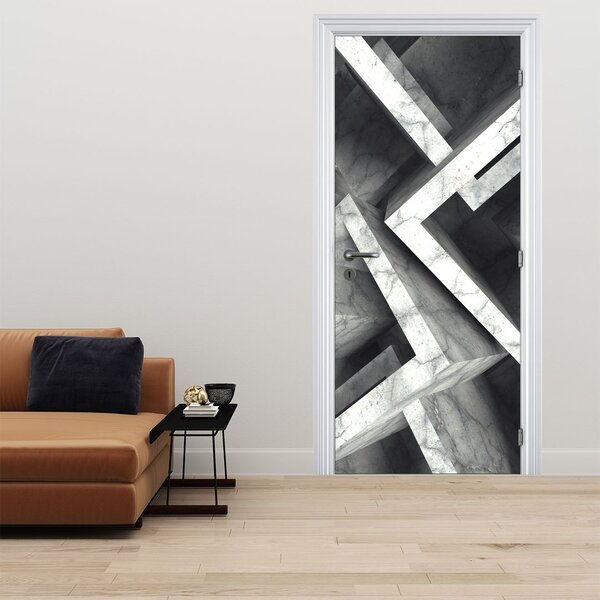 Fototapeta na dveře - Abstrakce krychlí (95x205cm)