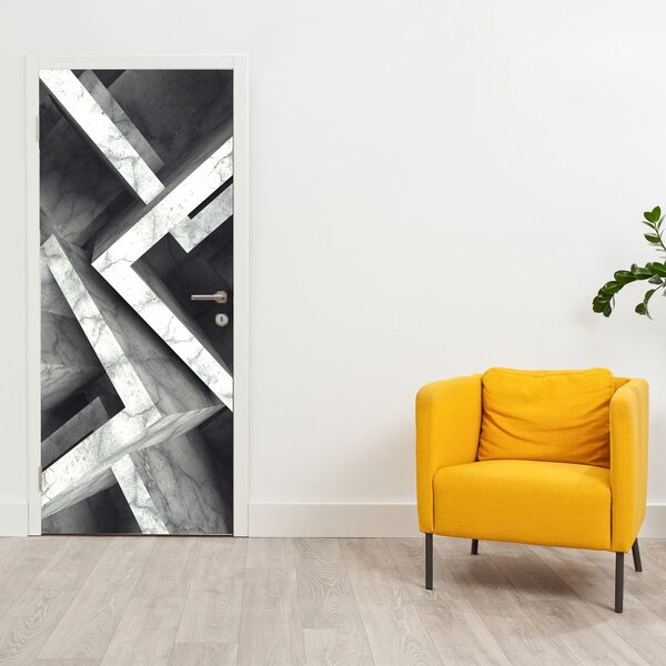 Fototapeta na dveře - Abstrakce krychlí (95x205cm)