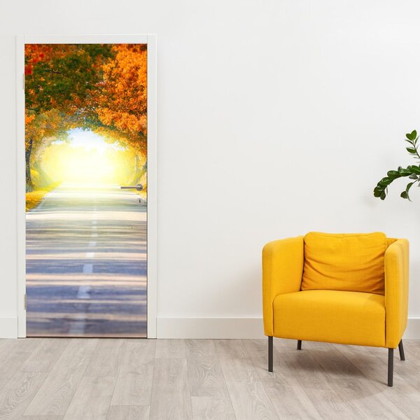Fototapeta na dveře - Brána z korun stromů (95x205cm)