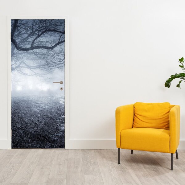 Fototapeta na dveře - Cesta v mlze (95x205cm)