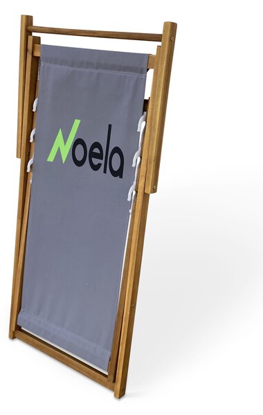 Plážové skládací křeslo NOELA šedá