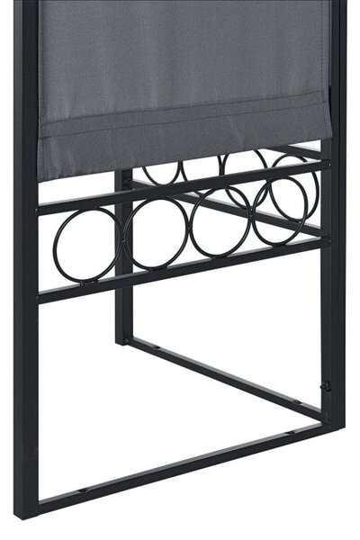 Zahradní altán BestBerg BBGG-40 / 300 x 400 x 260 cm / šedá