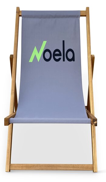 Plážové skládací křeslo NOELA šedá