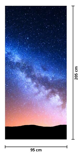 Fototapeta na dveře - Noční krásy hvěžd (95x205cm)
