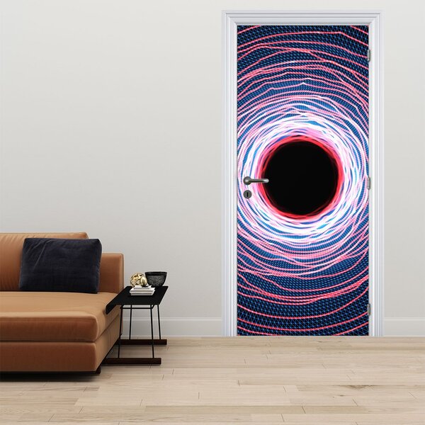 Fototapeta na dveře - Abstrakce kruhu (95x205cm)