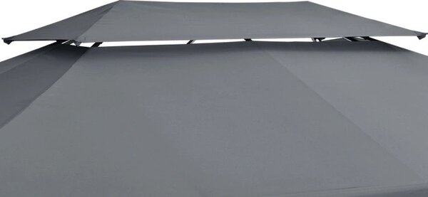 Zahradní altán BestBerg BBGG-40 / 300 x 400 x 260 cm / šedá