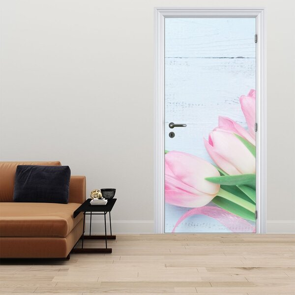 Fototapeta na dveře - Kytice tulipánů (95x205cm)
