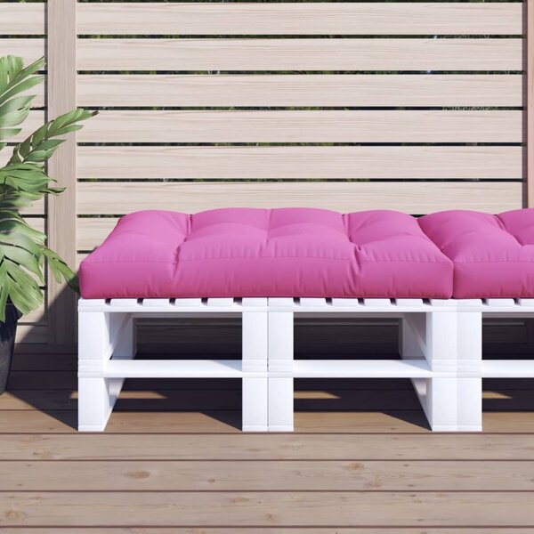Poduška na palety růžová 120 x 80 x 12 cm textil