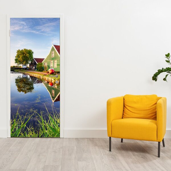 Fototapeta na dveře - Nizozemské mlýny (95x205cm)