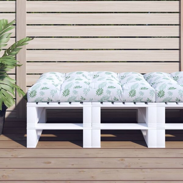 Poduška na palety vzor listů 120 x 80 x 12 cm textil