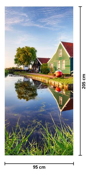 Fototapeta na dveře - Nizozemské mlýny (95x205cm)