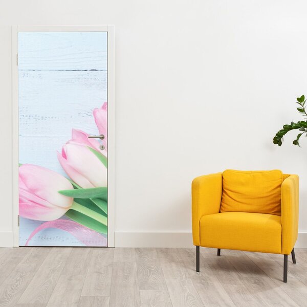 Fototapeta na dveře - Kytice tulipánů (95x205cm)