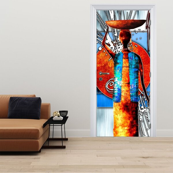 Fototapeta na dveře - Malba starověké osoby (95x205cm)