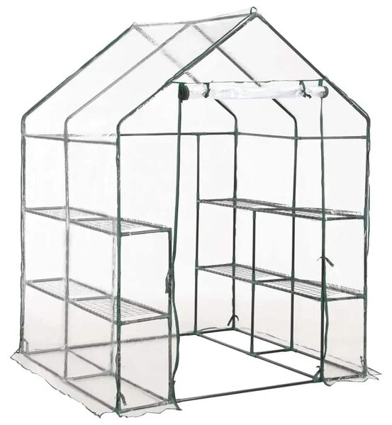 Skleník s 8 policemi 143 x 143 x 195 cm