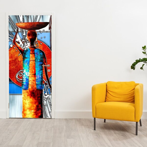 Fototapeta na dveře - Malba starověké osoby (95x205cm)