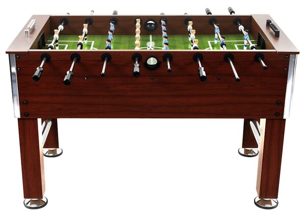 Stolní fotbal ocel 60 kg 140x74,5x87,5 cm hnědý