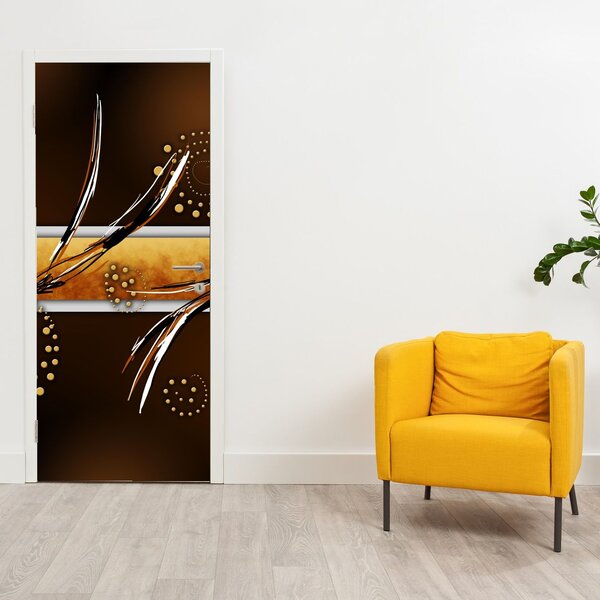 Fototapeta na dveře - Abstraktní motýli (95x205cm)
