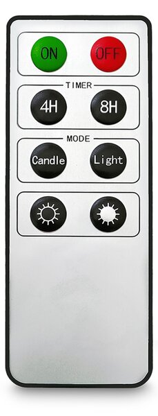 Solight sada LED svíček na vánoční stromek, 10x svíčka, dálkové ovládání, časovač, 1xAAA 1V312