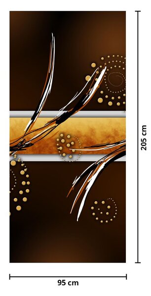 Fototapeta na dveře - Abstraktní motýli (95x205cm)