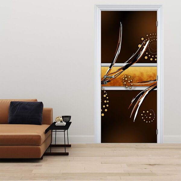 Fototapeta na dveře - Abstraktní motýli (95x205cm)