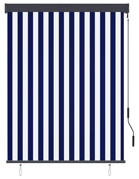 Venkovní roleta 120 x 250 cm modrobílá