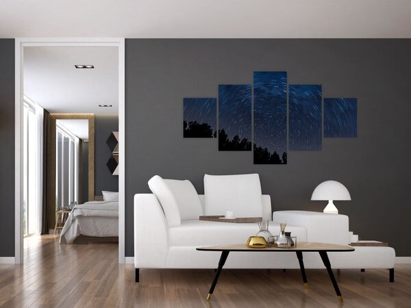 Obraz noční oblohy (125x70 cm)