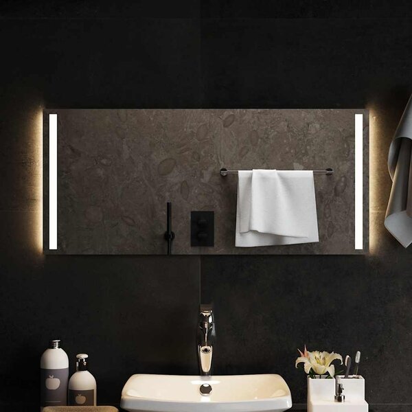Koupelnové zrcadlo s LED osvětlením 90x40 cm