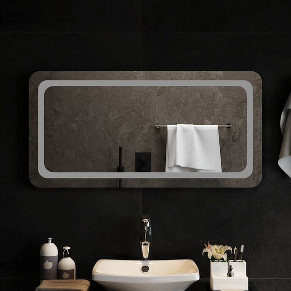 Koupelnové zrcadlo s LED osvětlením 100x50 cm