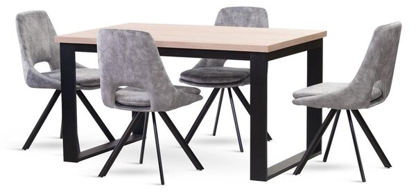 STIMA Jídelní stůl 970 ROZMĚR: (š/h/v/r) 120 x 80 x 77 cm (+40 cm rozklad)