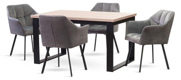STIMA Jídelní stůl 970 ROZMĚR: (š/h/v/r) 120 x 80 x 77 cm (+40 cm rozklad)