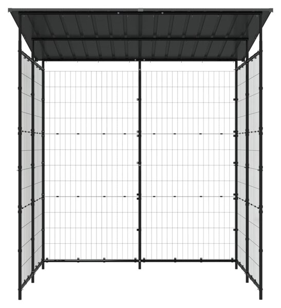 Přístřešek na kola 190 x 190 x 222 cm ocel černý